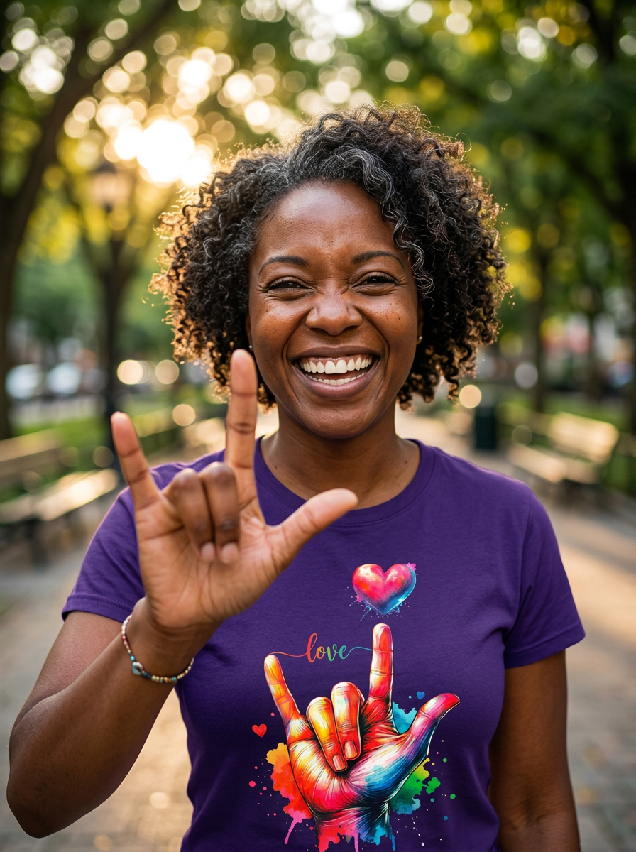 ASL I Love You Sign - Heart