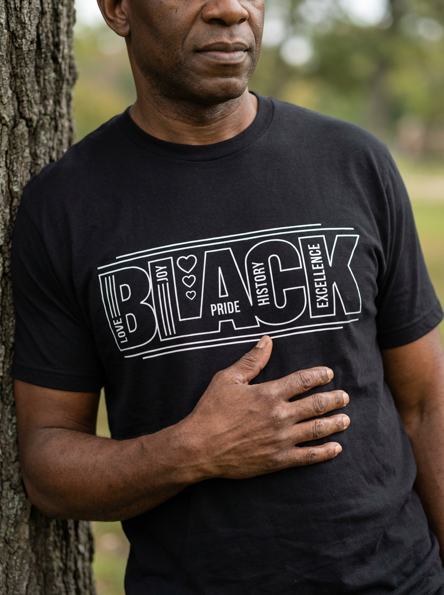 BLACK – Love, Joy, Pride, History, Excellence T-Shirt