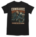 Combahee River Raid Harriet Tubman graphic tee on black shirt