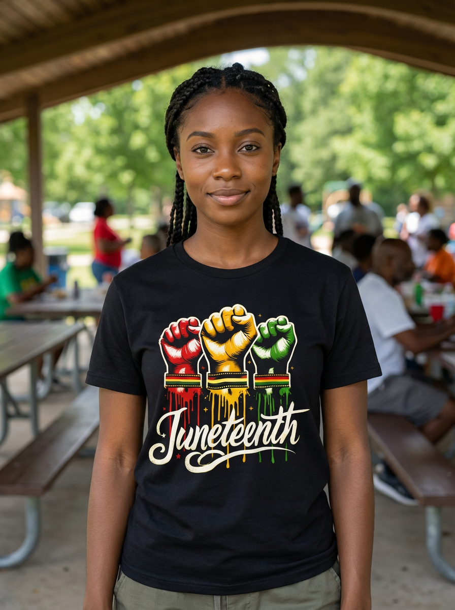 Juneteenth Raised Fists Tee