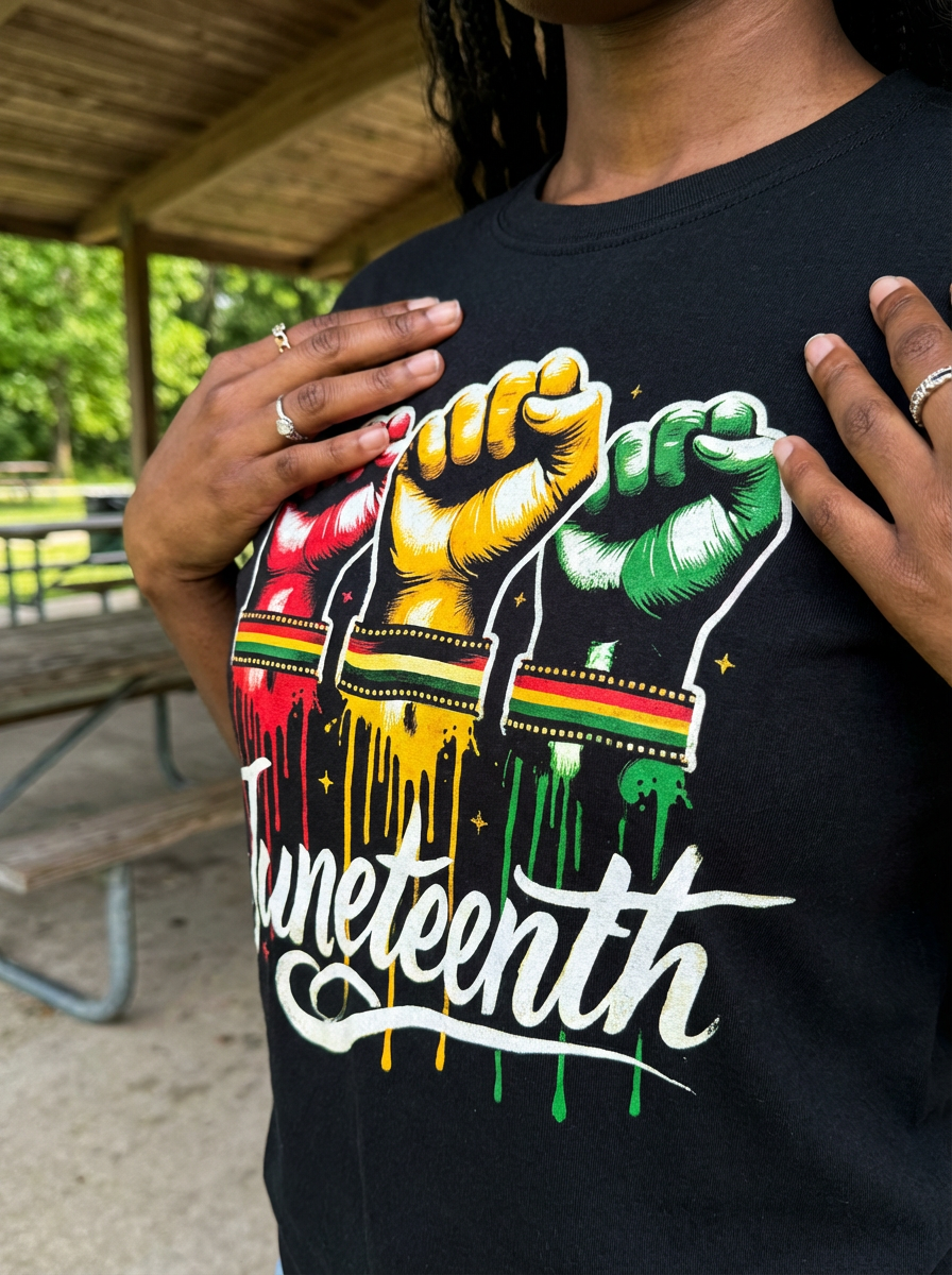 Juneteenth Raised Fists Tee
