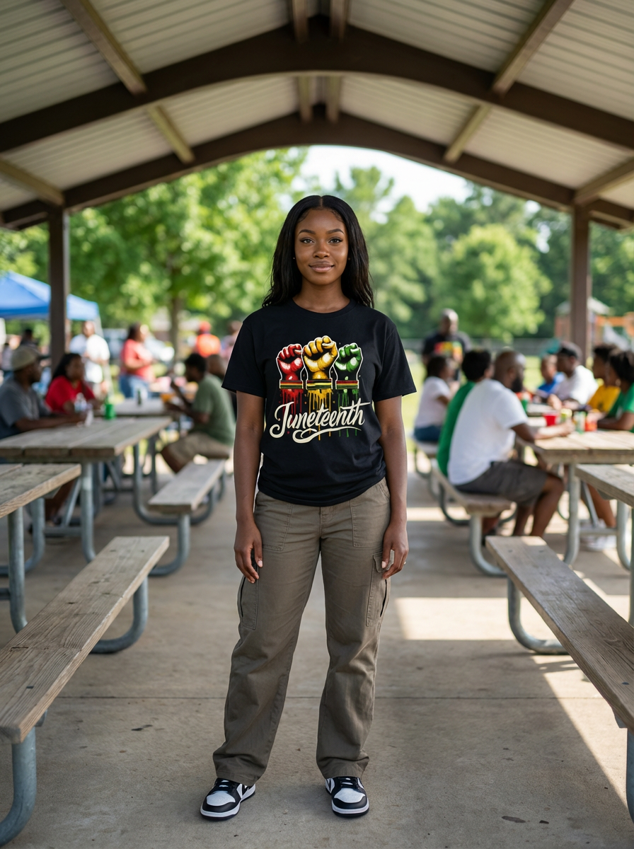 Juneteenth Raised Fists Tee