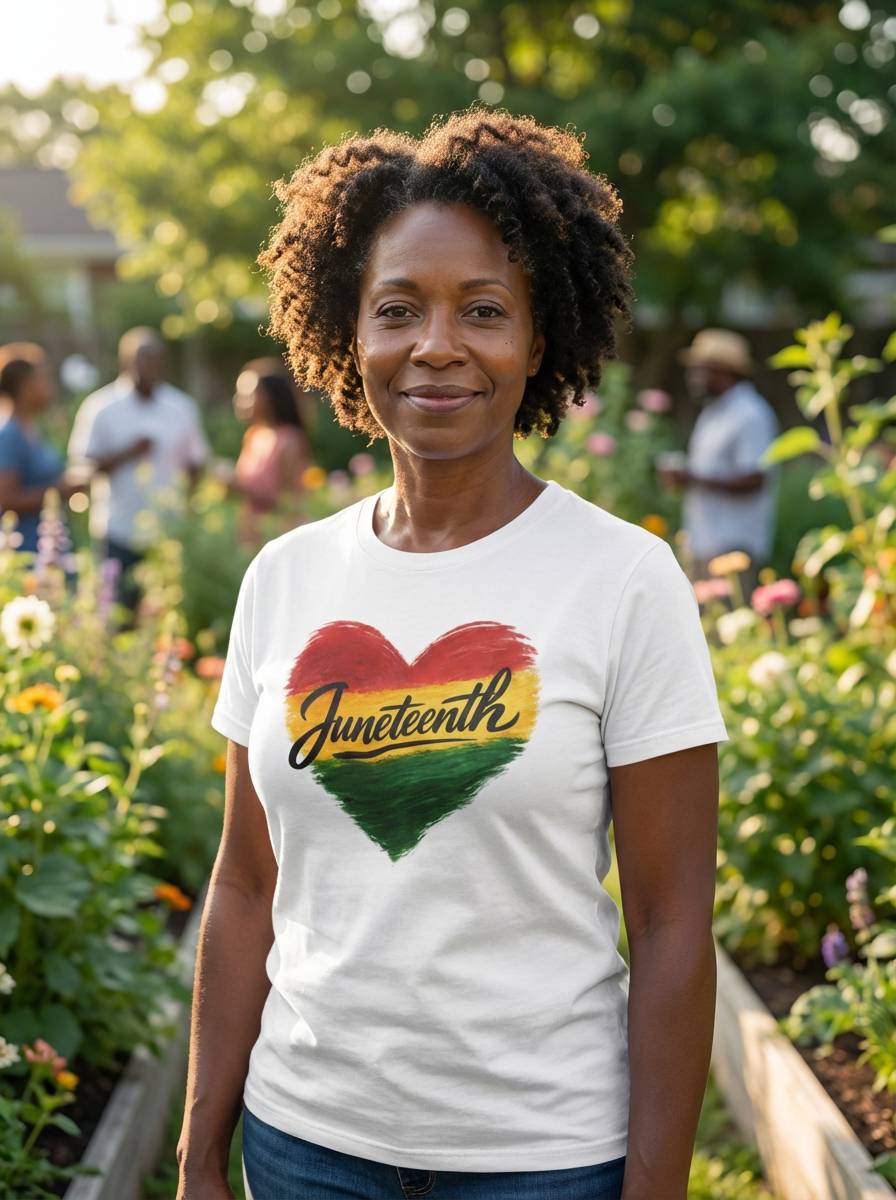 Juneteenth Heart T-Shirt