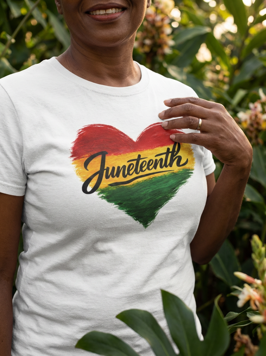 Juneteenth Heart T-Shirt