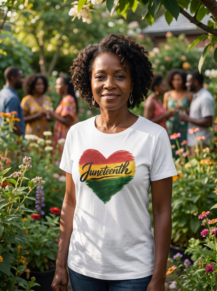 Juneteenth Heart T-Shirt