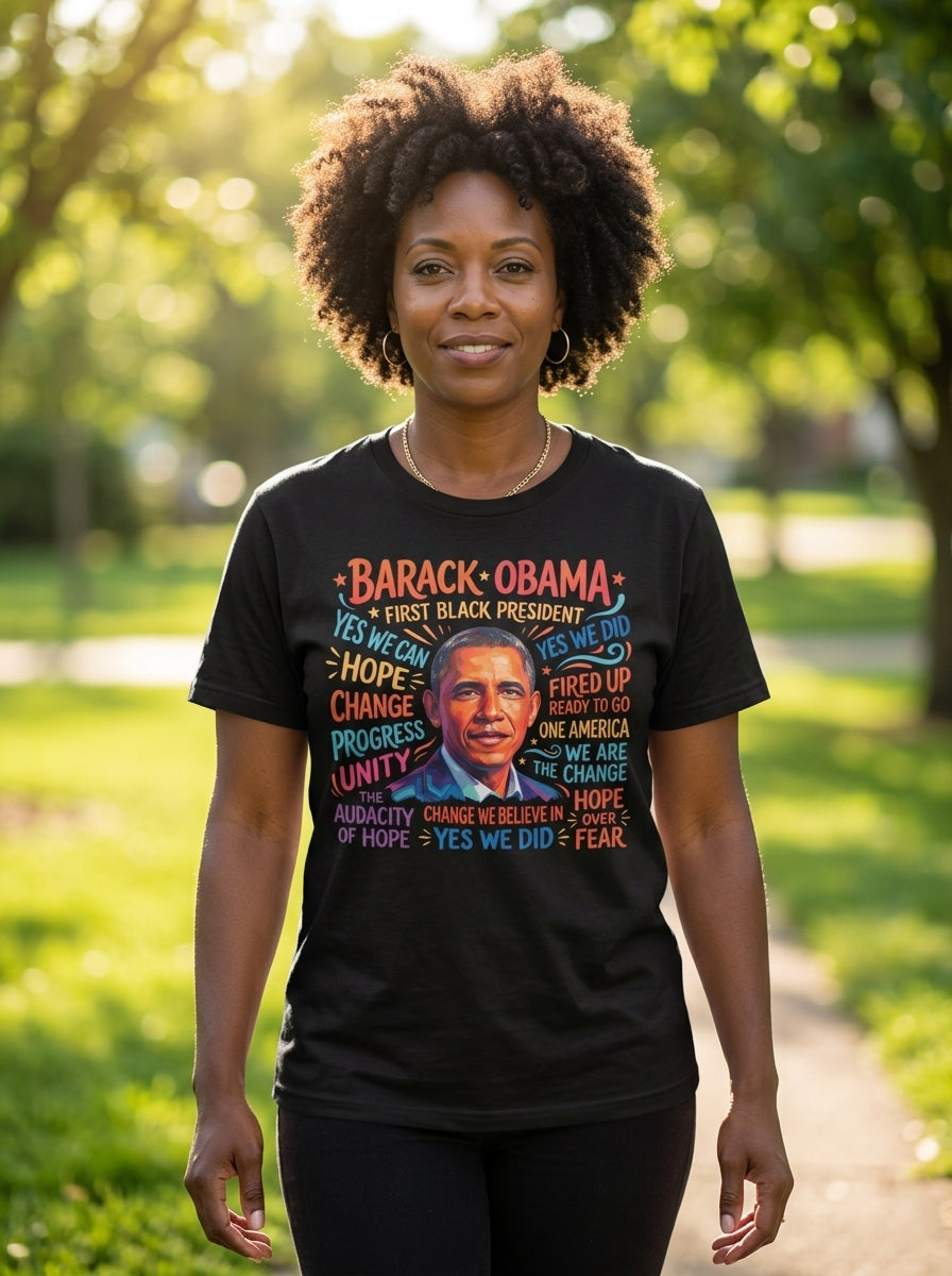 Barack Obama First Black President Tee