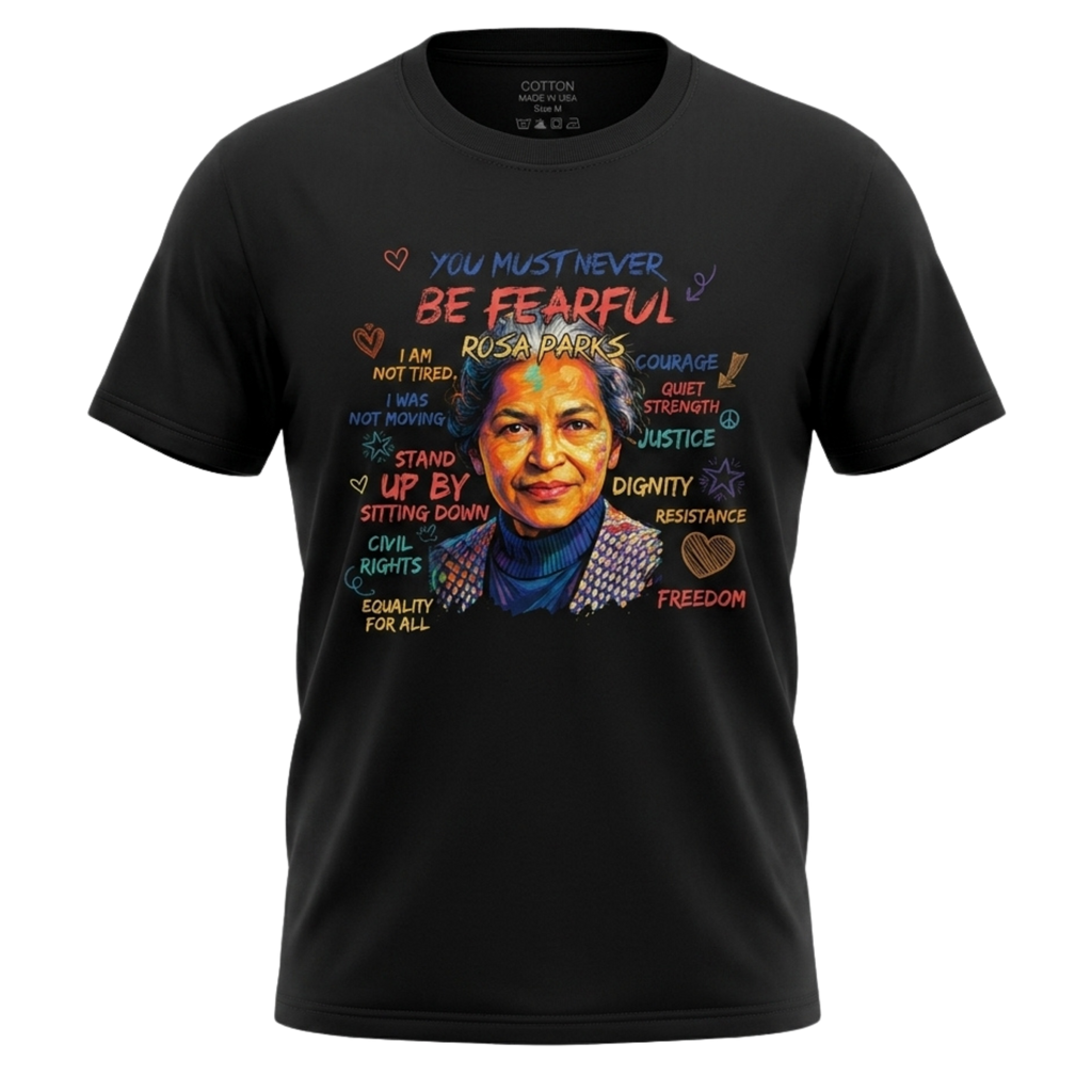 Rosa Parks – You Must Never Be Fearful Tee