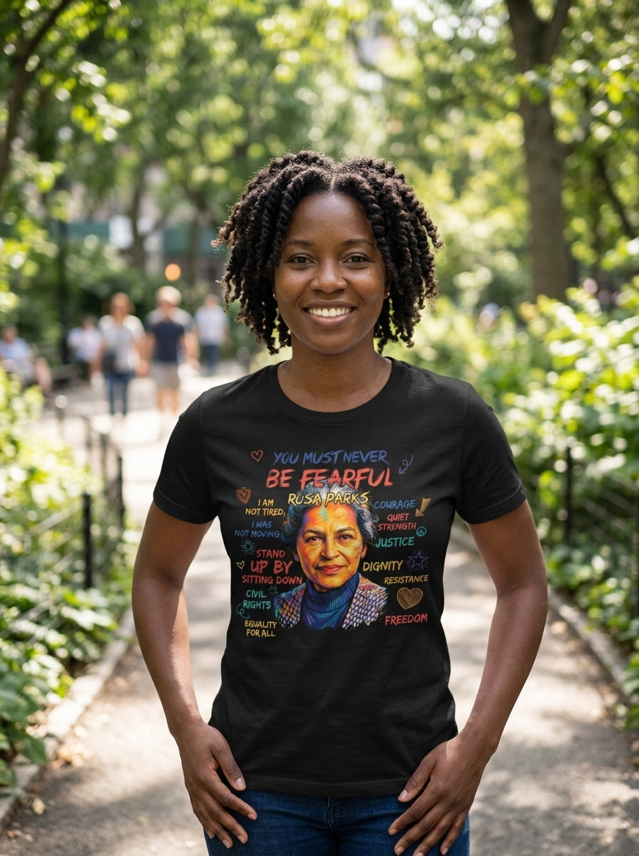 Rosa Parks – You Must Never Be Fearful Tee