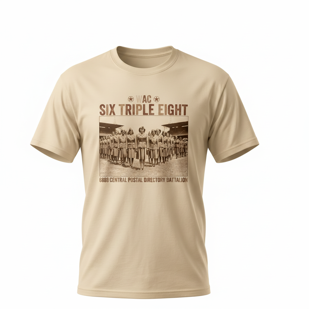 Beige Six Triple Eight Tee